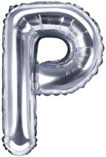 Zdjęcie Partydeco Balon Foliowy Litera P 35cm Srebrny (Fb2Mp018) - Śmigiel