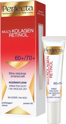 Perfecta Multikolagen Retinol Rozświetlenie Krem pod oczy i na okolice ust 60+/70+ 15ml
