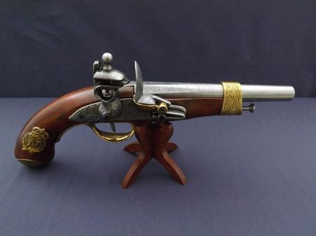 Denix Replika Napoleoński Pistolet Na Stojaku Model 1063800