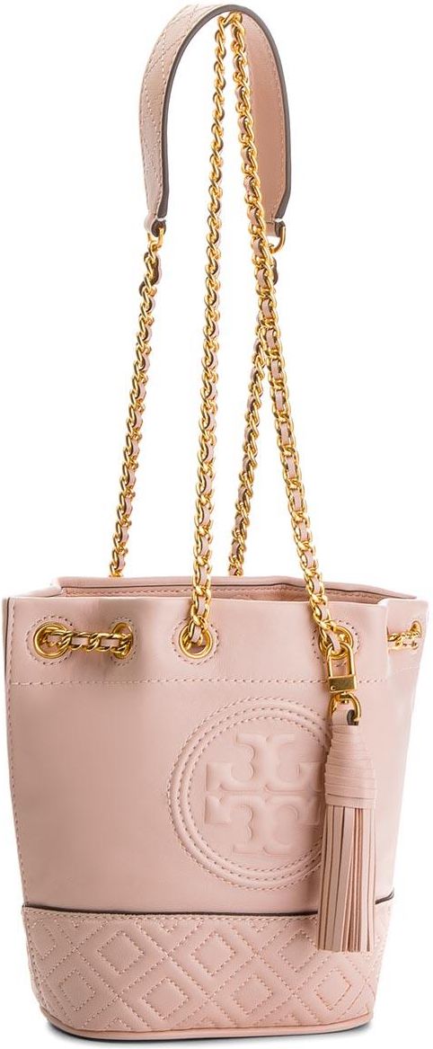 Tory Burch Fleming Mini Leather Bucket Bag- Pink 49321-652 190041865963 -  Handbags, Fleming - Jomashop