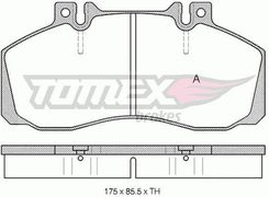 Tomex Klocki Hamulcowe Db 609D-814D 86- 1288