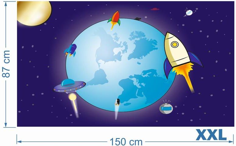 Kosmos Ozdobne Naklejki Metaliczne Dla Dzieci 3 Dadum