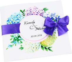Zaproszenia ślubne Kwiaty - Artykuły papiernicze handmade