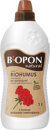 Biopon Biohumus Do PelargonII I Roślin Balkonowych 1l