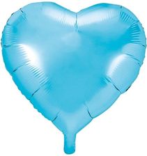 Zdjęcie Party Deco Balon Foliowy Serce Błękitne 45Cm 1Szt - Kostrzyn