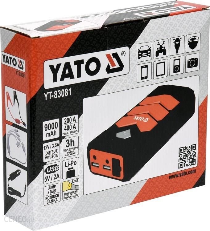 Yato Urządzenie Rozruchowe-Power Bank 9000mAh YT-83081