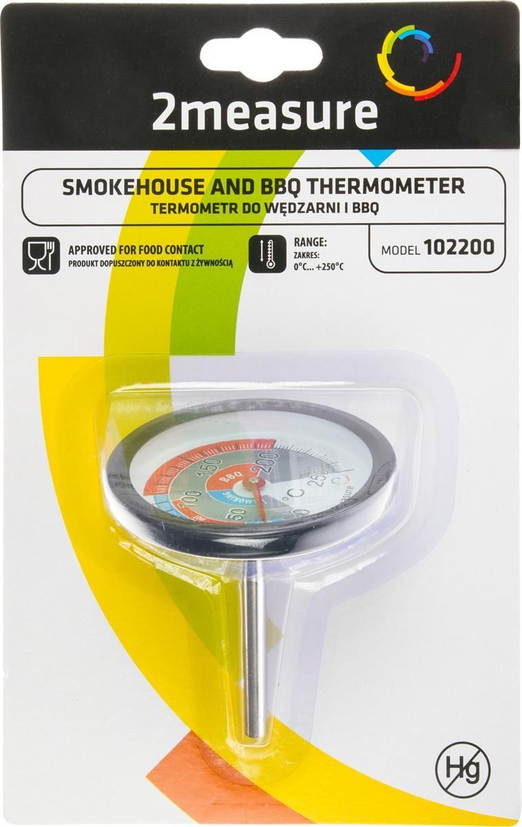 Biowin Termometr Do Wędzarni I Bbq 0-250°C 102200 - zdjęcie 1 Biowin Termometr Do Wędzarni I Bbq 0-250°C 102200