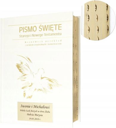 Pismo Święte ST i NT (biała oprawa, paginatory)
