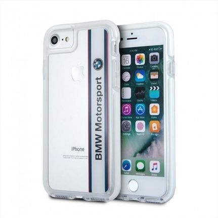 BMW Hardcase Shockproof do iPhone 7 transparent/biały (bmhcp7spvwh)