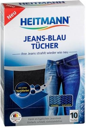 Heitmann jeans-blau chusteczki farbujące do jeansu 10 szt