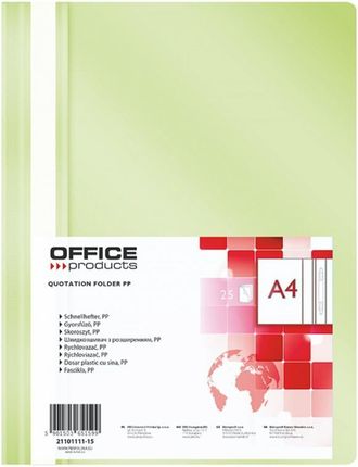 Office Products Skoroszyt Pp A4 Office J.Ziel. 25