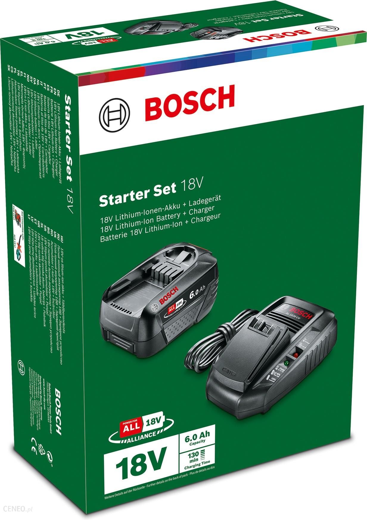 Bosch Starter Set 18V (6,0Ah + AL 1830 CV) 1600A00ZR8 - Opinie i ceny na