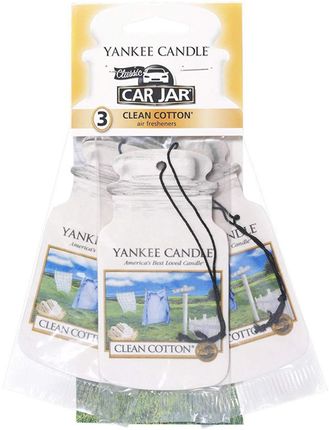 Yankee Car Jar Clean Cotton 3Szt Ycjbpcc1