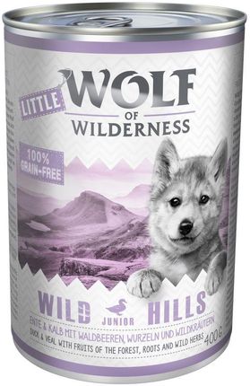 Wolf of Wilderness Senior Wild Hills kaczka i cielęcina 6x400g