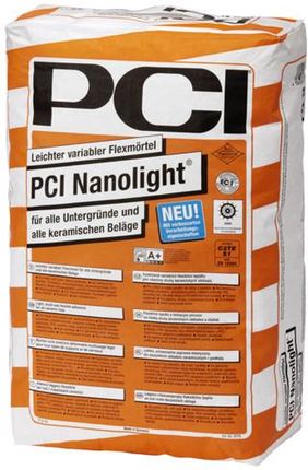 PCI Nanolight Wysokoelastyczna Cementowa Zaprawa Klejąca 15kg 095B22995