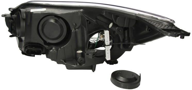 Phare Principal Droit TYC 20-12569-15-2 – Compatible Avec Réglage Électrique, Ampoules H7/H1, Noir