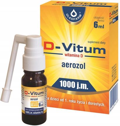 D-Vitum 1000 witamina D w aerozolu dla dzieci 1+ 6ml