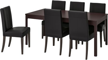Ikea EKEDALEN HENRIKSDAL Stół i 6 krzeseł s69221320 - Opinie i 