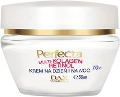 Zdjęcie Perfecta Multikolagen Retinol Silna redukcja zmarszczek krem do twarzy 70+ na dzień i noc 50ml - Otyń