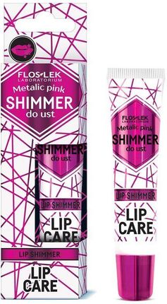 Floslek Lip Care Shimmer Shimmer do ust Metalic Pink 10g 
