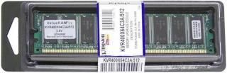 Pamięć RAM Kingston DDR 256MB 400MHz CL3 BOX (KVR400X64C3A/256 ...