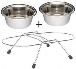 Zdjęcie Barry King Stojak z miskami chromowany 900ml - Gliwice