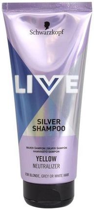 Schwarzkopf Live Silver Shampoo l Szampon srebrny do włosów blondrozjaśnionych i siwych 200ml