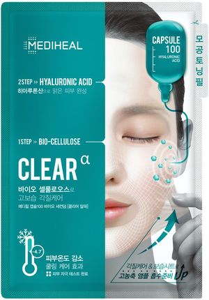 Mediheal Capsule 100 Maska 2-etapowa z kwasem hialuronowym do każdego rodzaju cery 100 23ml + 4ml