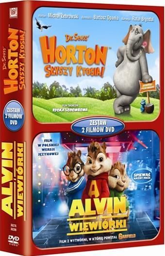 Pakiet filmowy Horton Słyszy Ktosia / Alvin I Wiewiórki - zestaw 2 (DVD ...