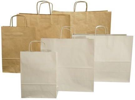 TORBY PAPIEROWE KLOCKOWE 32x16x43cm DUŻE 10szt. TORBY PAPIEROWE KLOCKOWE 32x16x43cm DUŻE 10szt.