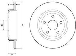 Delphi Tarcza Ham.Tyl Jeep Cherokee 10- Bg4772C