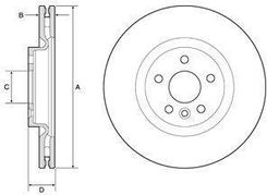 Delphi Tarcza Hamulcowa Bg9183C