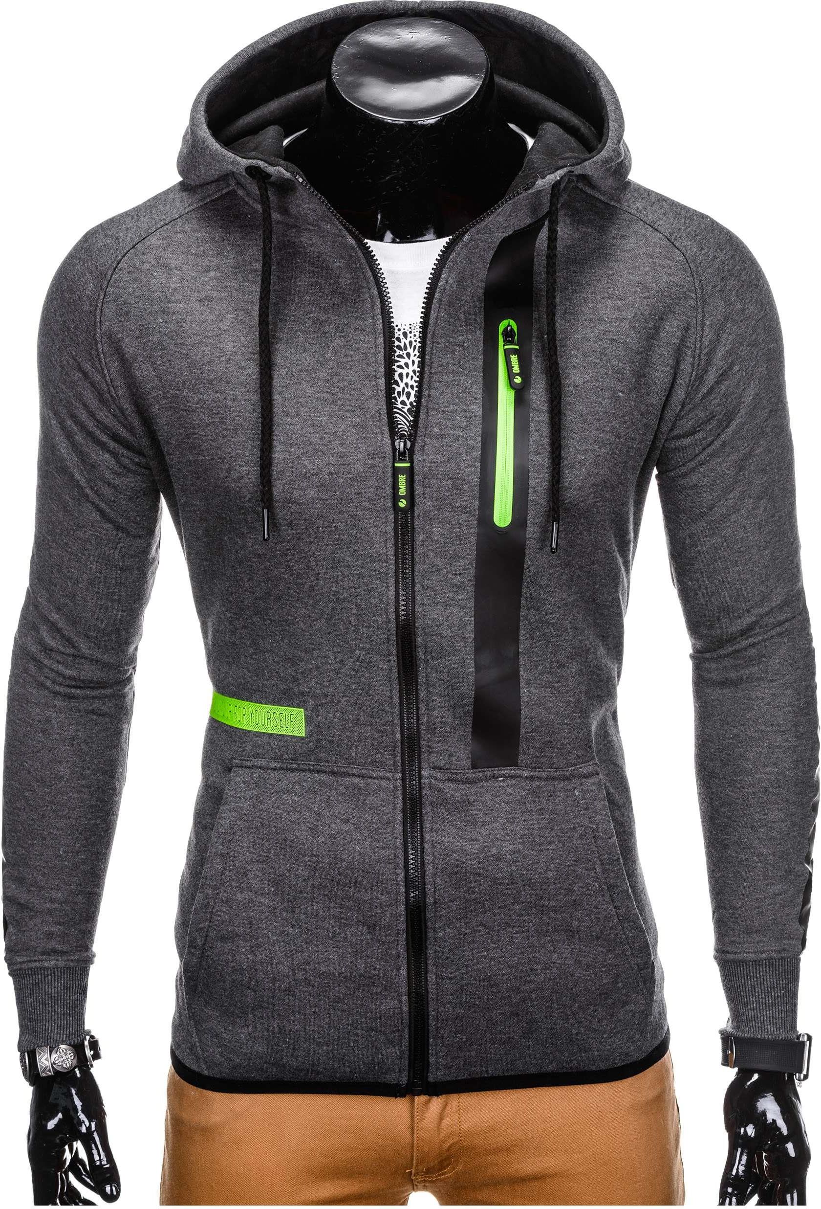 ADIDAS bluza sweter grafitowa męska zamek L