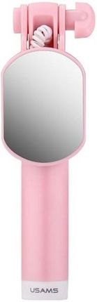 USAMS Selfie Stick Mini Mirror różowy