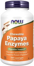 Zdjęcie Now Foods Papaya Enzymy 360tabl. - Szamotuły