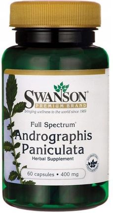 Swanson Full Spectrum Andrographis Paniculata 400Mg 60 kaps