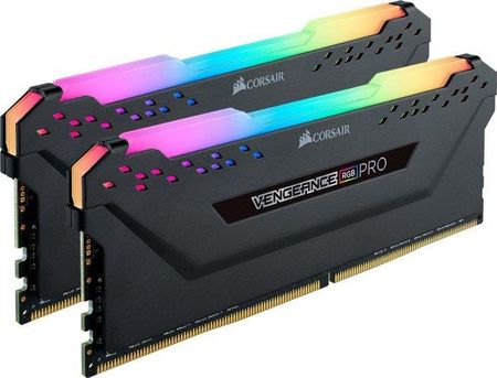 Pamięć RAM Corsair Vengeance RGB Pro Black DDR4 16GB 3200MHz CL16 (CMW16GX4M2C3200C16)