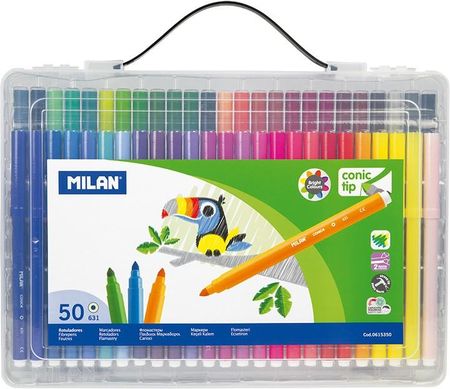 Flamastry Milan 50 Kolorów W Plastikowej Walizce