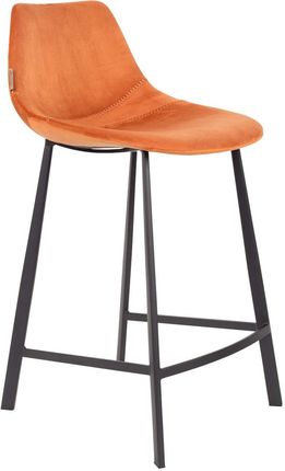 Dutchbone Krzesło Barowe Franky Pomarańczowe