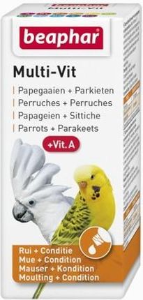 Beaphar Multi Vit For Parrots witaminy dla papug 20ml