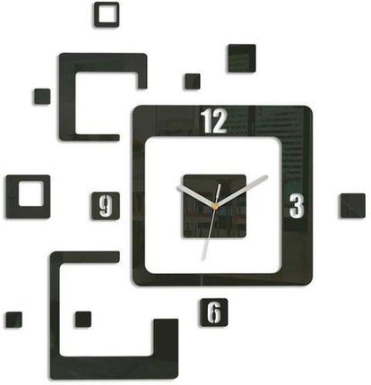 Modern Clock Zegar Ścienny Trio Black