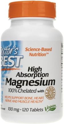 Doctor'S Best Chelat Magnezu High Absorption Magnesium 120 tabl