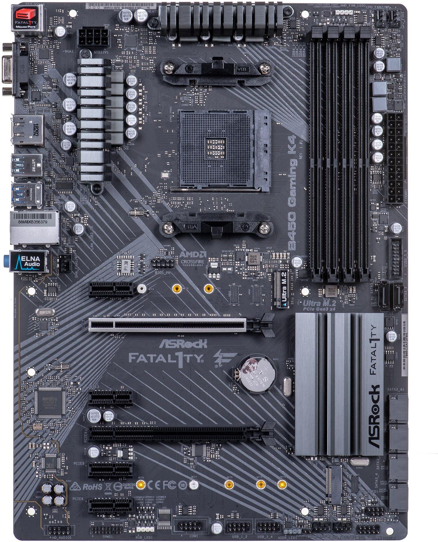 Asrock fatal1ty b450 gaming k4 нет звука