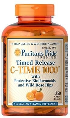 Puritan's Pride C-Time 1000 mg with Bioflavonoids and Wild Rose hips 250 kaps