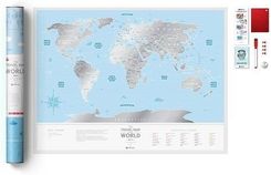 Zdjęcie Mapa Zdrapka Świat Travel Map Silver World - Pułtusk