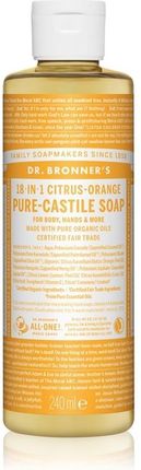 Dr. Bronner's Pure-Castile Liquid Soap Citrus-Orange Naturalne mydło w płynie 240ml