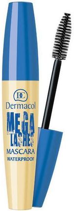 Dermacol Mega Lashes Waterproof Mascara Wodoodporny tusz zwiększający objętość kolor czarny 12,5ml