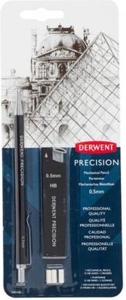 Derwent Ołówek Automatyczny Precision 0.7Mm + Wkłady + Gumki