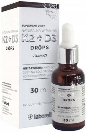 Laborell Witamina K2 + D3 Drops Forte Krople 30Ml