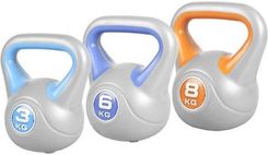 Zdjęcie Gorilla Sports Kettlebell Winylowe 3Sztuki 17Kg - Czchów